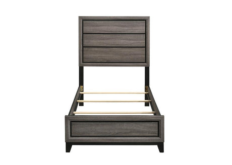 Watson Gray Oak Twin Panel Bed from Coaster - Luna Furniture