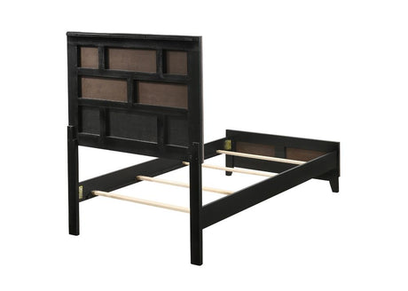 Watson Gray Oak Twin Panel Bed from Coaster - Luna Furniture