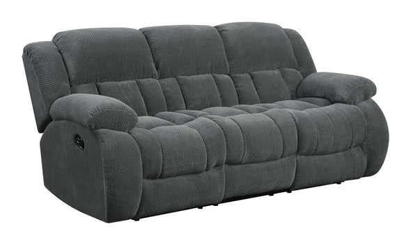 Weissman Pillow Top Arm Motion Sofa Charcoal - 601921 - Luna Furniture