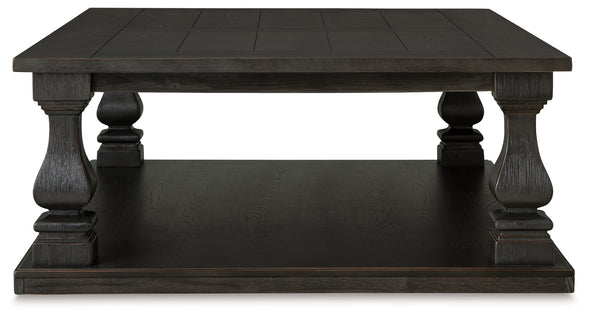 Wellturn Black Coffee Table - T749-1 - Luna Furniture