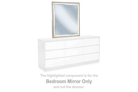 Wendora Bisque Bedroom Mirror - B950-36 - Luna Furniture
