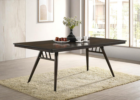 Wes Rectangular Dining Table Dark Walnut - 115271 - Luna Furniture
