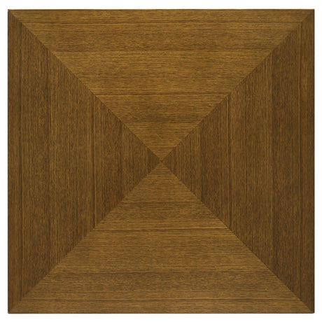Westerly Walnut Square Wood End Table with Diamond Parquet from Coaster - Luna Furniture