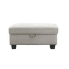 Whitson Upholstered Storage Ottoman Stone - 509767 - Luna Furniture