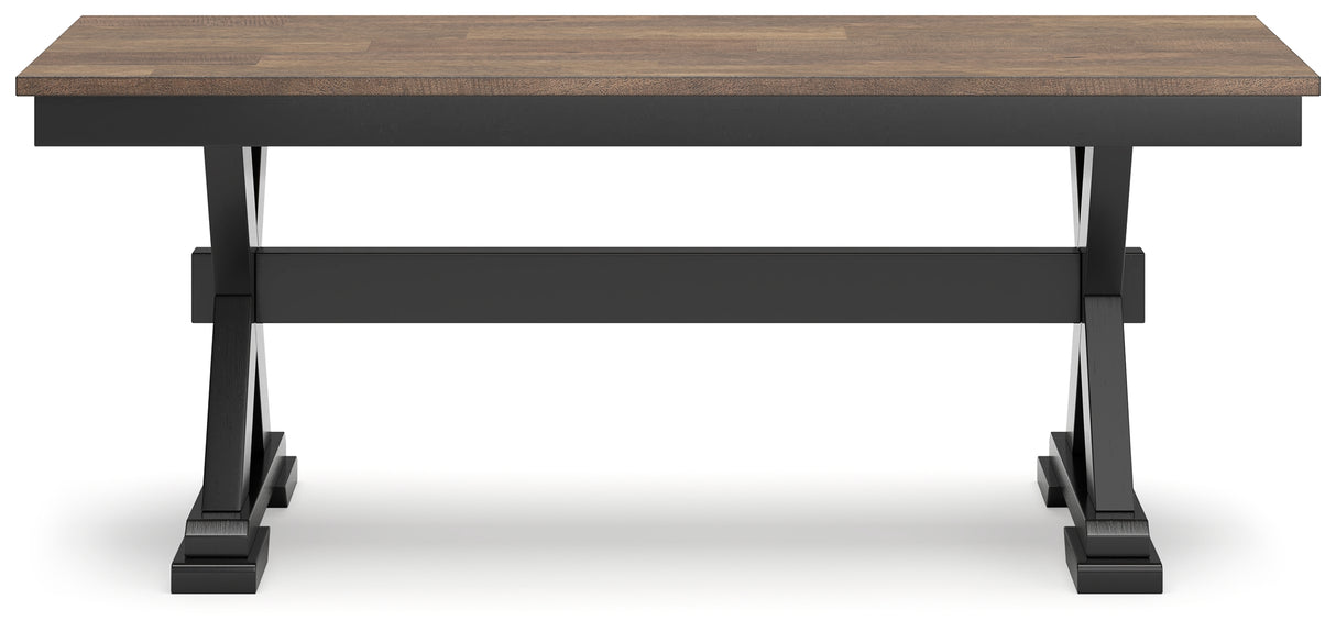 Wildenauer Brown/Black 50" Dining Bench from Ashley - Luna Furniture