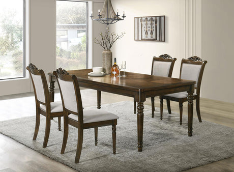 Willowbrook 5-piece Rectangular Dining Table Set Walnut - 108111-S5 - Luna Furniture