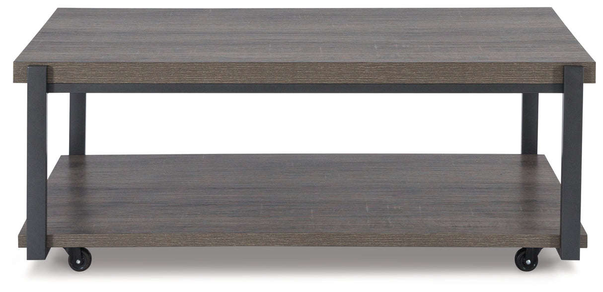 WILMADEN Gray/Black Table, Set of 3 - T393-13 - Luna Furniture