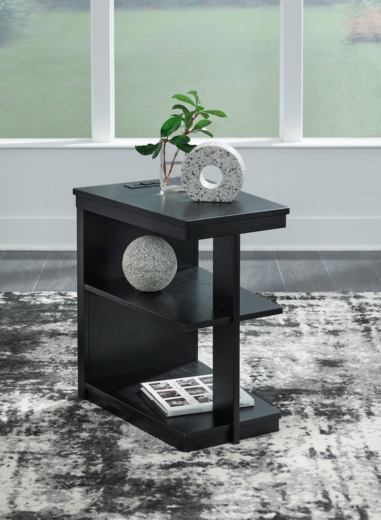 Winbardi Black Chairside End Table - T786-7 - Luna Furniture