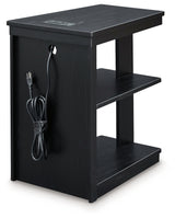 Winbardi Black Chairside End Table - T786-7 - Luna Furniture