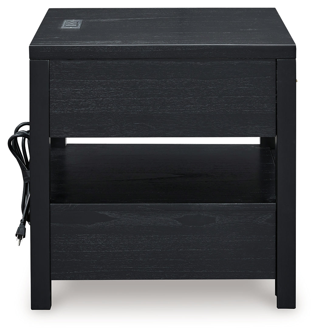 Winbardi Black End Table - T786-3 - Luna Furniture