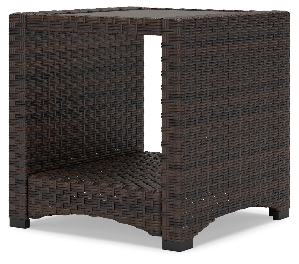 Windglow Brown Outdoor End Table - P340-702 - Luna Furniture