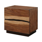 Winslow 2-drawer Nightstand Smokey Walnut and Coffee Bean - 223252 - Luna Furniture