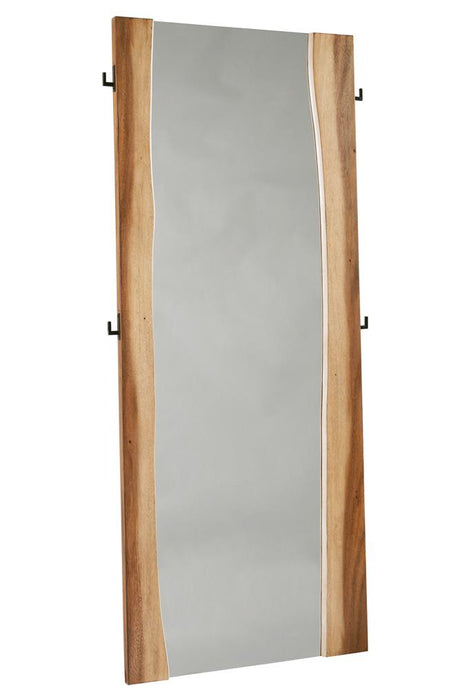 Winslow Standing Mirror Smokey Walnut and Coffee Bean - 223256 - Luna Furniture