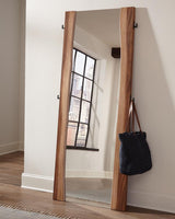Winslow Smokey Walnut and Coffee Bean Standing Mirror from Coaster - Luna Furniture