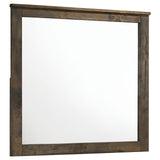 Woodmont Rustic Golden Brown Rectangle Mirror (Mirror Only) from Coaster - Luna Furniture