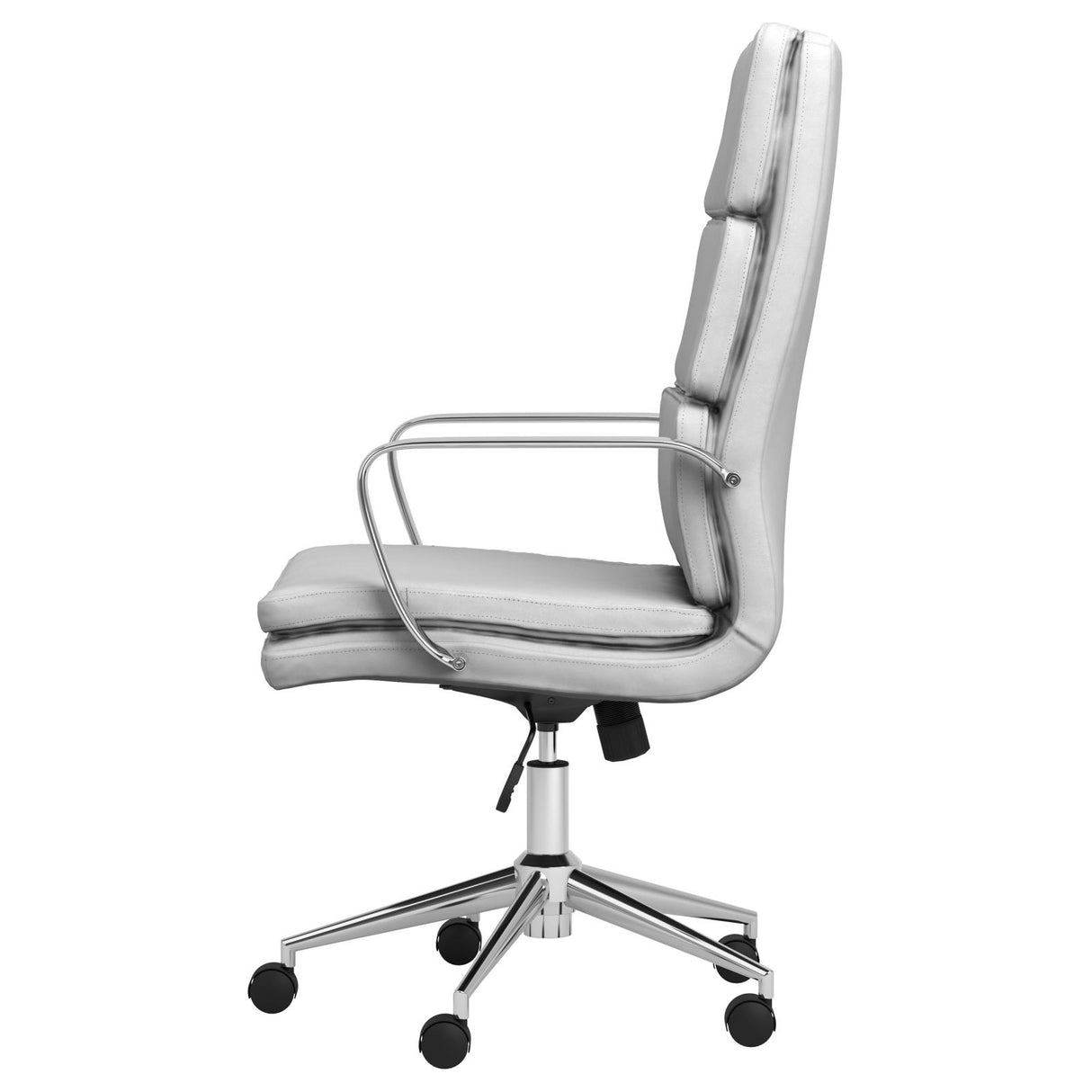 Ximena High Back Upholstered Office Chair White - 801746 - Luna Furniture