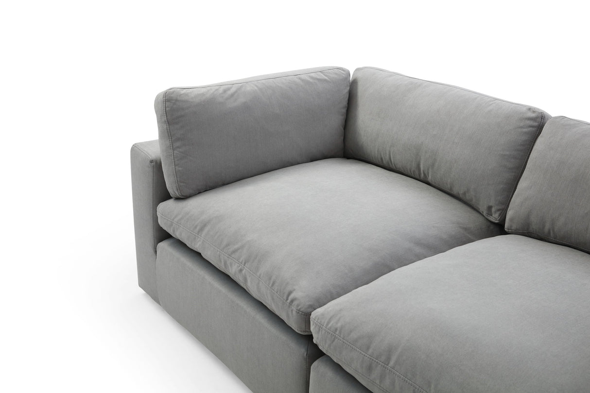 XL CLOUD GRAY SECTIONAL - XL CLOUD GRAY - Luna Furniture