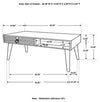 Zabel Rectangular 1-drawer Coffee Table Natural - 724258 - Luna Furniture