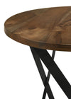 Zack Round Coffee Table Smokey Grey and Black - 753498 - Luna Furniture