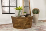 Zalika Natural Hexagonal Coffee Table from Coaster - Luna Furniture