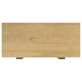 Zamora 3-drawer Accent Cabinet Natural and Antique Brass - 959579 - Luna Furniture