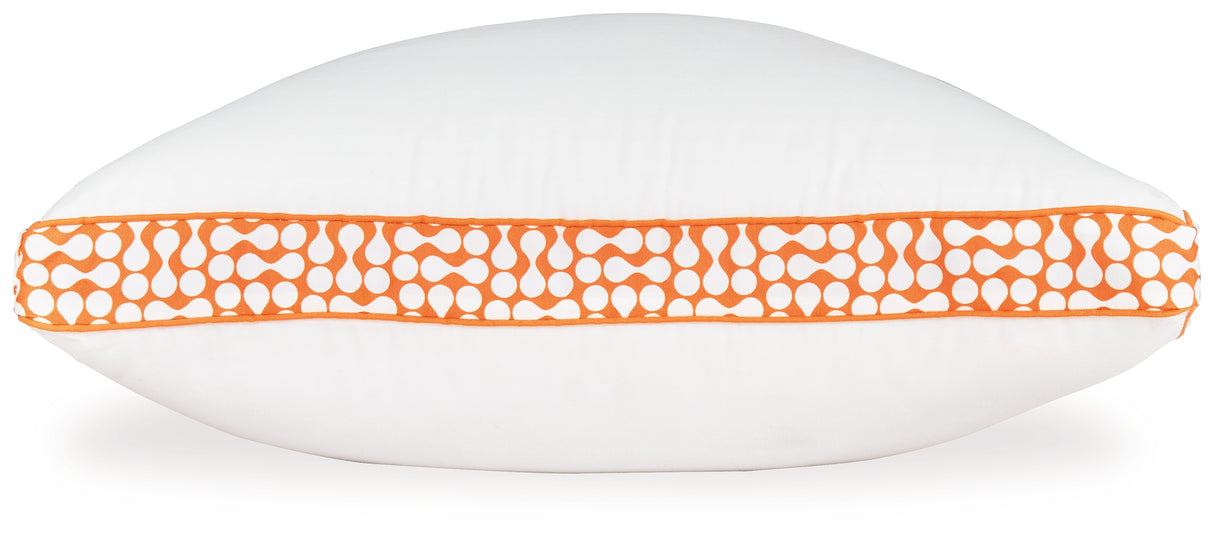 Zephyr 2.0 White/Orange 3-in-1 Pillow - M52112P - Luna Furniture